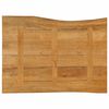 vidaXL Table Top 90x60x2.5 cm Live Edge Solid Wood Mango