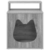 vidaXL Cat House Grey Sonoma 42.5 x 40 x 53.5 cm Engineered Wood