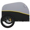 vidaXL Bike Trailer Black and Yellow 45 kg Iron