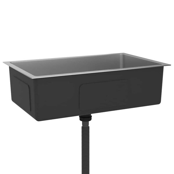 vidaXL Handmade Kitchen Sink Stainless Steel