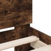 vidaXL Bed Frame without Mattress with Headboard Smoked Oak 100x200 cm