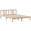 vidaXL Bed Frame with Headboard without Mattress 120x200 cm