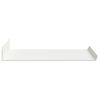 vidaXL Floating Shelf Wall-mounted 2 pcs White 40 x 18 x 2.5 cm Steel