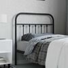 vidaXL Metal Replace Headboard Black 80 cm