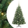 vidaXL Artificial Hinged Christmas Tree Green 120 cm PVC and Metal