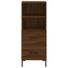 vidaXL Highboard Brown Oak 34.5x34x180 cm Engineered Wood
