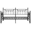 vidaXL Daybed Frame Black 100 x 200 cm Steel