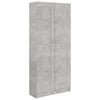 vidaXL Book Cabinet Concrete Grey 82,5x30,5x185,5 cm Engineered Wood