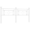 vidaXL Metal Replace Headboard White 200 cm