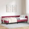 vidaXL Corner Bed Frame with Headboard Wine Red 90 cm x 200 cm Velvet