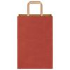 vidaXL Paper Bags 250 pcs with Handles Red 21x11x31 cm