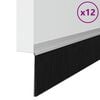vidaXL Self-adhesive Door Brush Seals 12 pcs Silver 100 cm
