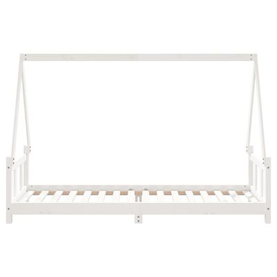 vidaXL Kids Bed Frame White 90x200 cm Solid Wood Pine