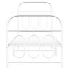 vidaXL Metal Bed Frame without Mattress with Footboard White 75x190cm