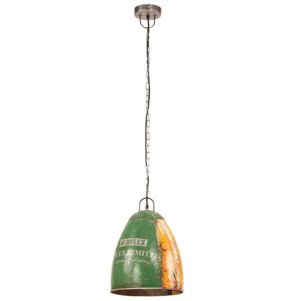 vidaXL Industrial Hanging Lamp 25 W Multicolour Round 32 cm E27