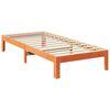 vidaXL Bed Frame without Mattress Wax Brown 90x200 cm Solid Wood Pine