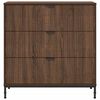 vidaXL Sideboard Brown Oak 79.5 x 33 x 82 cm Engineered Wood