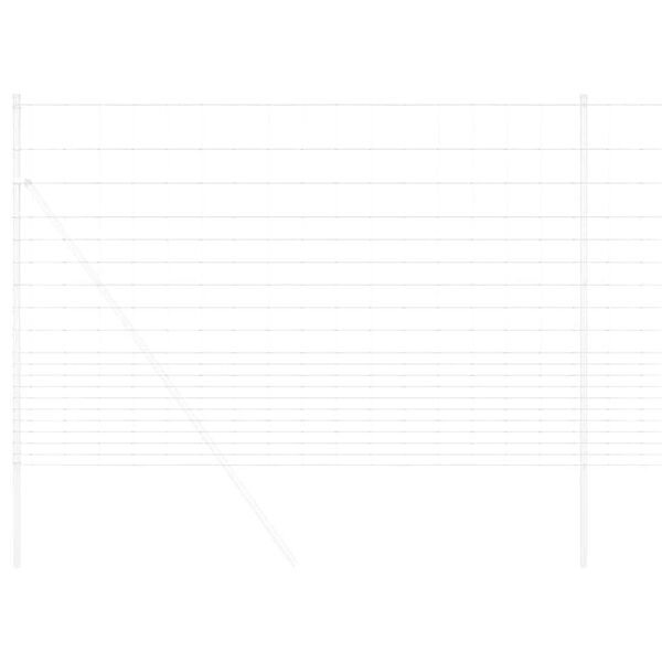 vidaXL Field Fence Silver 25 x 1.6 m Galvanised steel