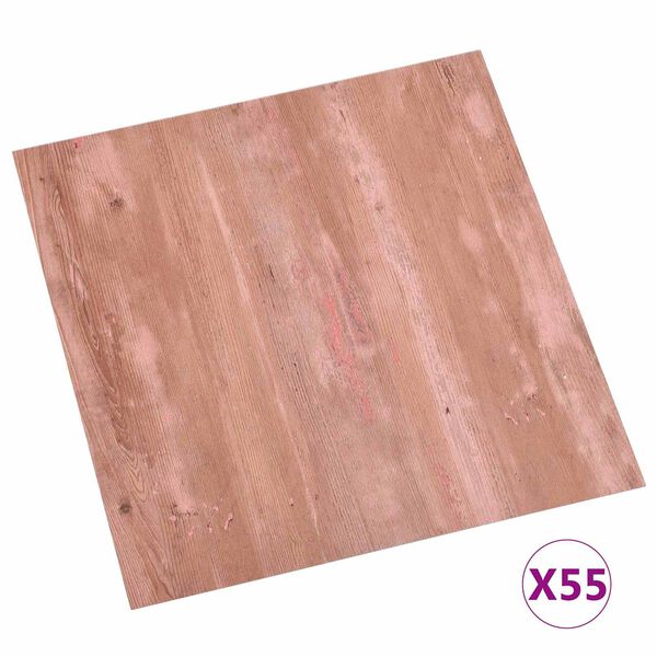 vidaXL Flooring Planks 55 pcs Red 5.11 m&sup2; PVC