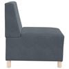 vidaXL Modular Sofa Unit Armless 2 pcs Dark Grey 55 x 74 x 82 cm