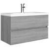vidaXL Sink Cabinet Grey Sonoma 80x38.5x45 cm Engineered Wood
