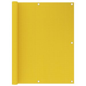 vidaXL Balcony Screen Yellow 120x600 cm HDPE