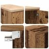 vidaXL Garage Cabinets 2 pcs Old Wood Engineered Wood