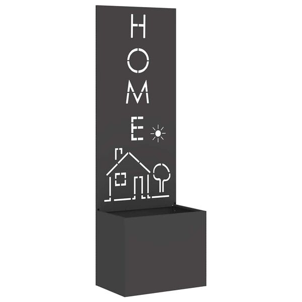 vidaXL Garden Privacy Screen Black 50 x 140 cm Cold-rolled steel