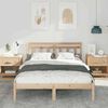 vidaXL Bed Frame Brown 120 x 200 cm Solid Pine Wood