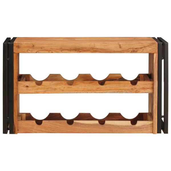 vidaXL Wine Rack Brown 80 x 45 x 33 cm Solid Acacia Wood