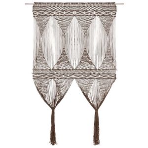 vidaXL Macrame Curtain Taupe 140x240 cm Cotton