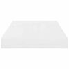 vidaXL Floating Wall Shelves 4 pcs High Gloss White 40x23x3.8 cm MDF