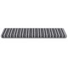 vidaXL Self-adhesive Stair Mats Striped 15 pcs Grey 65 x 21 x 4 cm