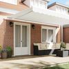 vidaXL Retractable Awning White 500 x 300 cm Fabric and Metal