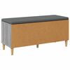vidaXL Hall Bench with Cushion with Door Grey Sonoma 100 x 38 x 46 cm