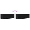 vidaXL TV Cabinets 2 pcs Black Oak 80x31x25.5 cm Engineered Wood