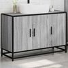 vidaXL Bathroom Sink Cabinet Grey Sonoma 90x33x60 cm Engineered Wood