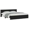 vidaXL Bed Frame without Mattress Black 160x200 cm