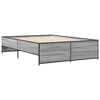 vidaXL Bed Frame without Mattress Grey Sonoma 120x200 cm