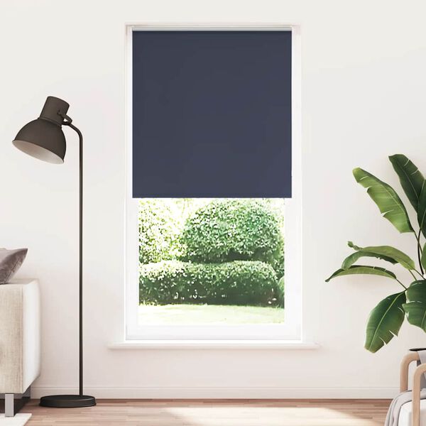 vidaXL Roller Blind Blackout Marine 110x210 cm Fabric Width 105.7 cm Polyester