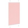 vidaXL Pleated Blind Pink 80x100 cm Fabric Width 79.4 cm Polyester