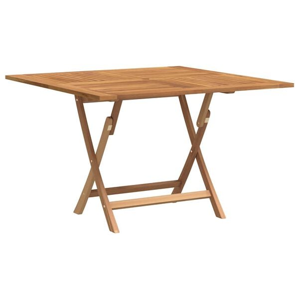 vidaXL Folding Garden Table 110x110x75 cm Solid Wood Teak