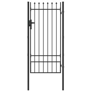 vidaXL Fence Gate BOXTEL 103 x 250 cm Powder-Coated Steel Grey