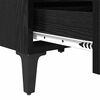 vidaXL Bedside Cabinet Black oak 40 x 35 x 50 cm Engineered wood