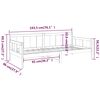 vidaXL Day Bed without Mattress Honey Brown Solid Wood Pine 90x190 cm Single
