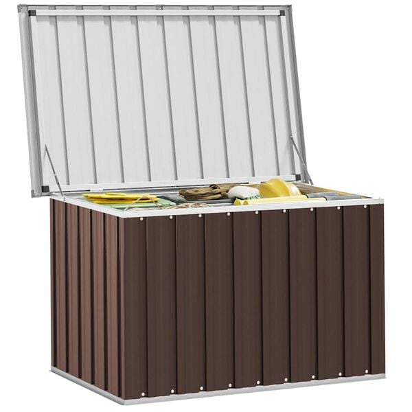 vidaXL Garden Storage Box Brown 109x67x65 cm