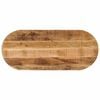 vidaXL Table Top 140x60x2,5 cm Oval Solid Wood Rough Mango