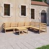 vidaXL 7 Piece Garden Lounge Set Solid Wood Pine