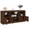 vidaXL Sideboard with LED Lights Brown Oak 142.5x37x67 cm
