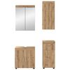 vidaXL Bathroom Furniture Set TULUM Artisan Oak Engineered Wood